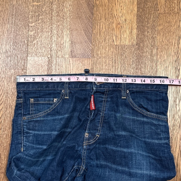 DSQUARED2 Cool Guy Slim Fit Blue Streaked Denim Jeans Mens IT 48 US 33 - Picture 10 of 11